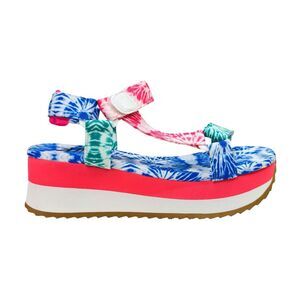 Dirty Laundry Goin’ Out Multicolor Tie Dye Chunky Platform Sandals - Size 9.5